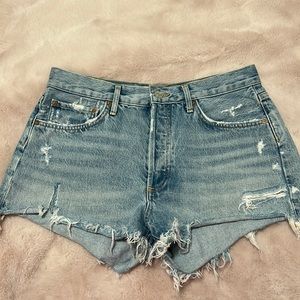 Agolde Parker Denim Shorts